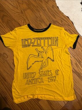 Led-Zeppelin VINTAGE LED ZEPPELIN T-SHIRT SHEER AUTHENTIC LED ZEPPELIN